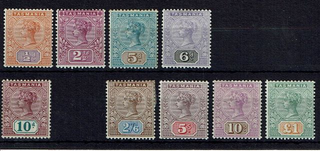 Image of Australian States ~ Tasmania SG 216/25 LMM British Commonwealth Stamp